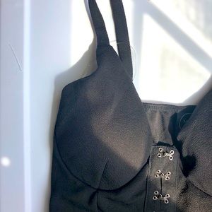 Madi Mase Women’s Black “Corset” Top